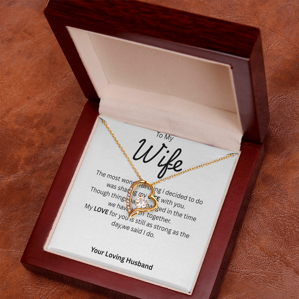 TO MY WIFE - Forever Knot Necklace