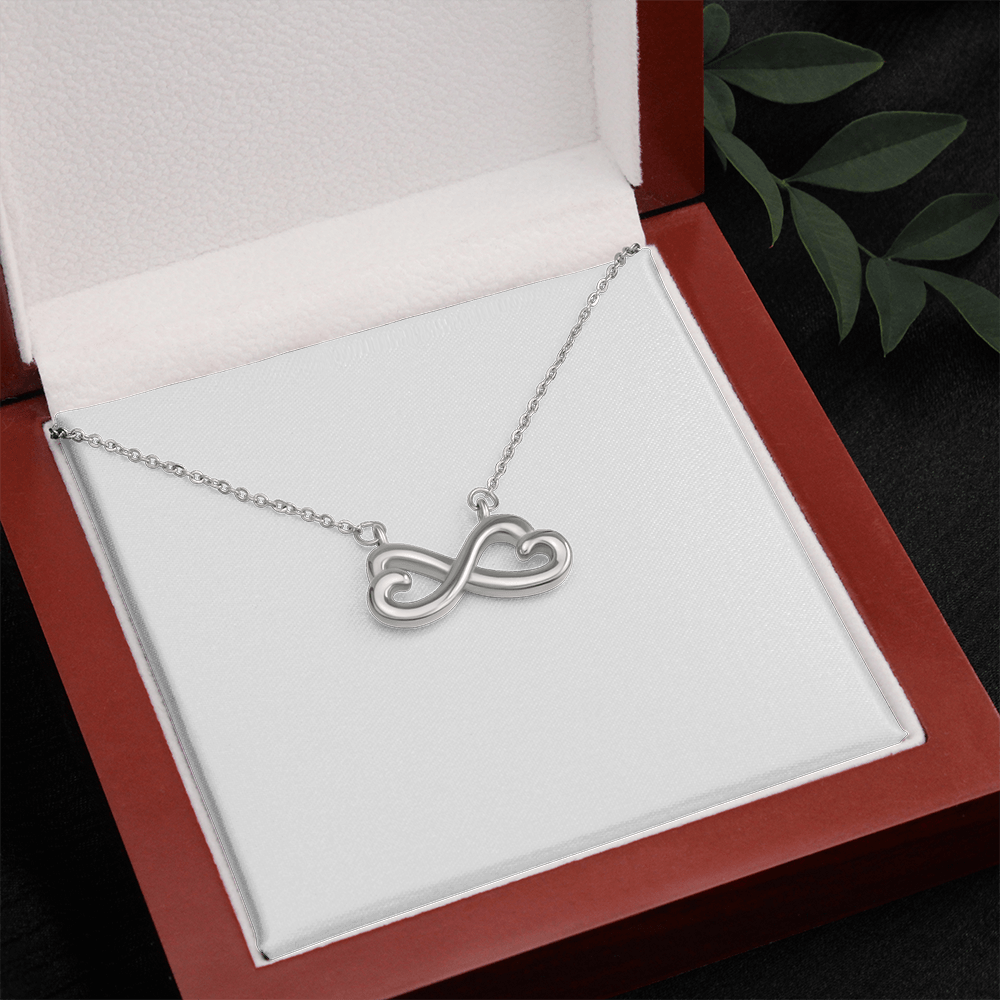 Endless Love Necklace White/Yellow Gold