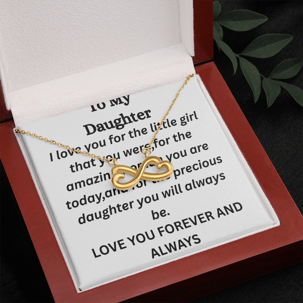 To My Daughter- Endless Love Necklace