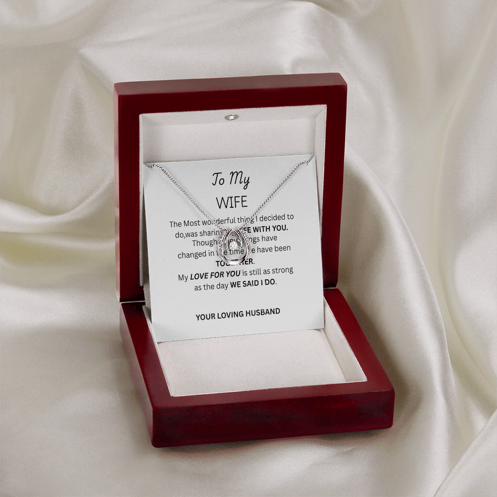 FOR MY WIFE - Lucky Horseshoe Necklace