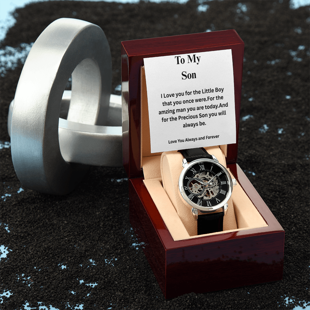 To My Son-Openwork Watch