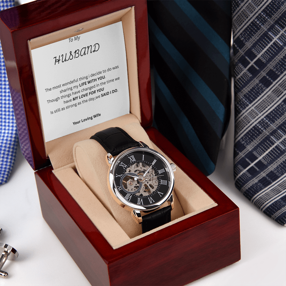 TO MY HUSBAND - Openwork Watch