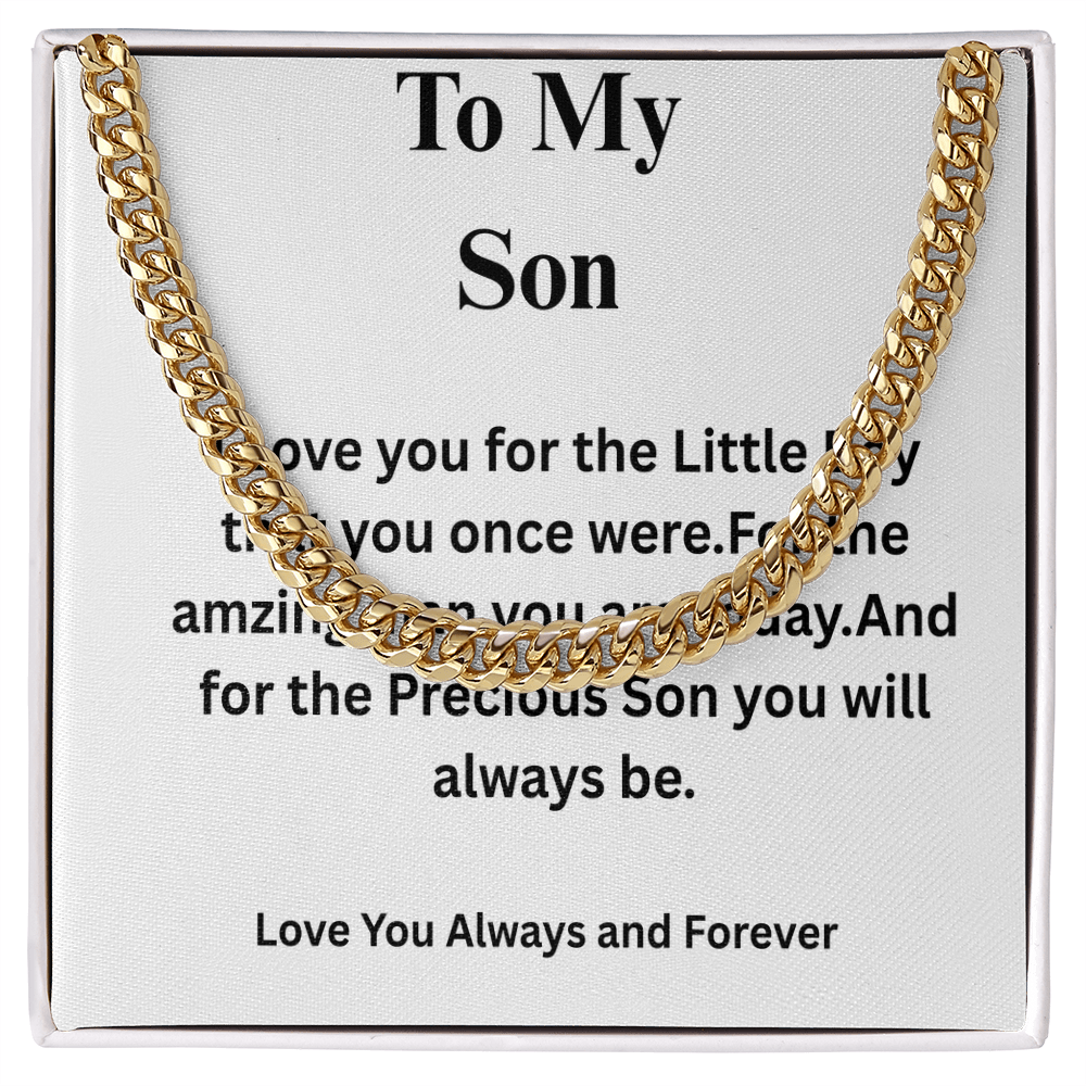 To My Son-Cuban Link Chain