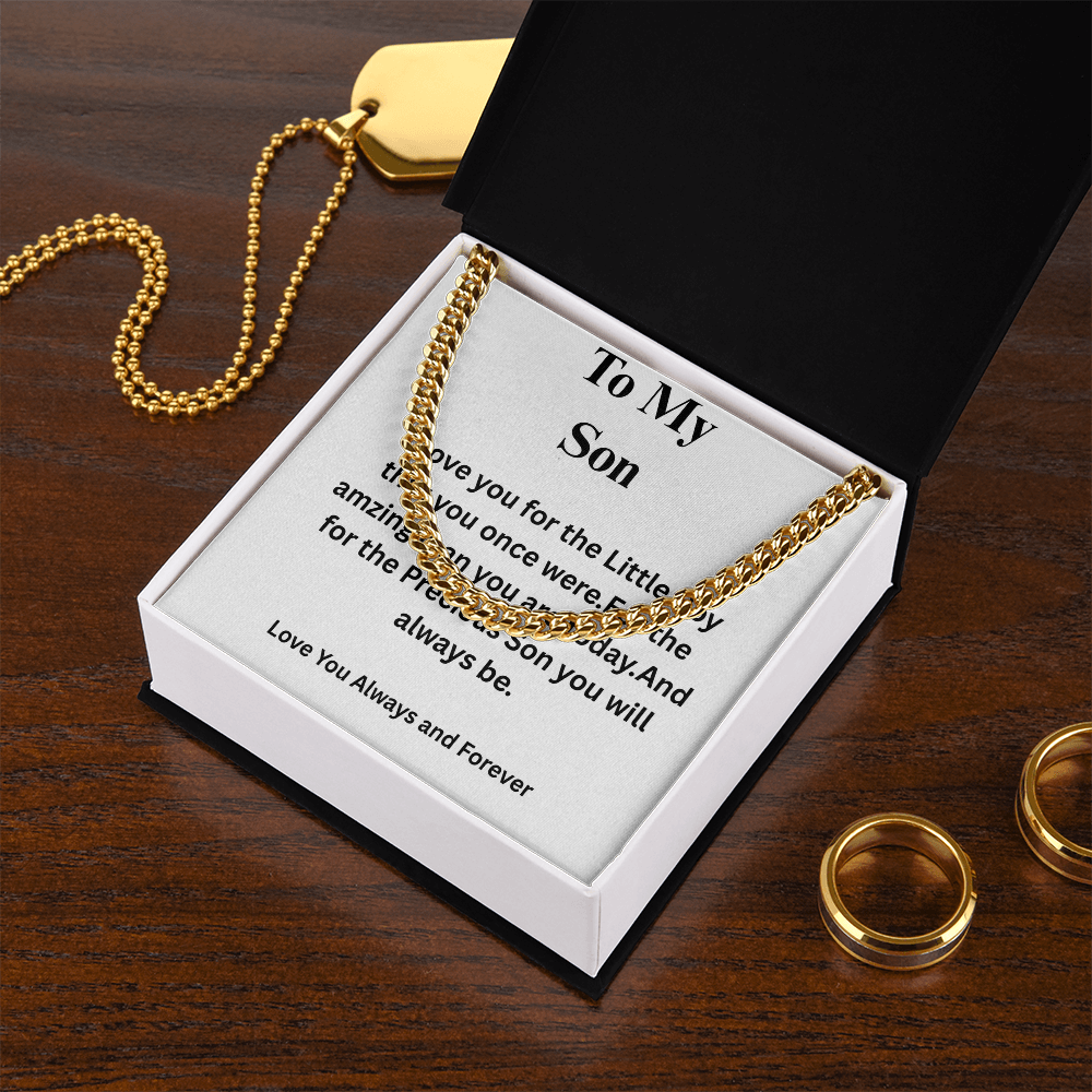To My Son-Cuban Link Chain