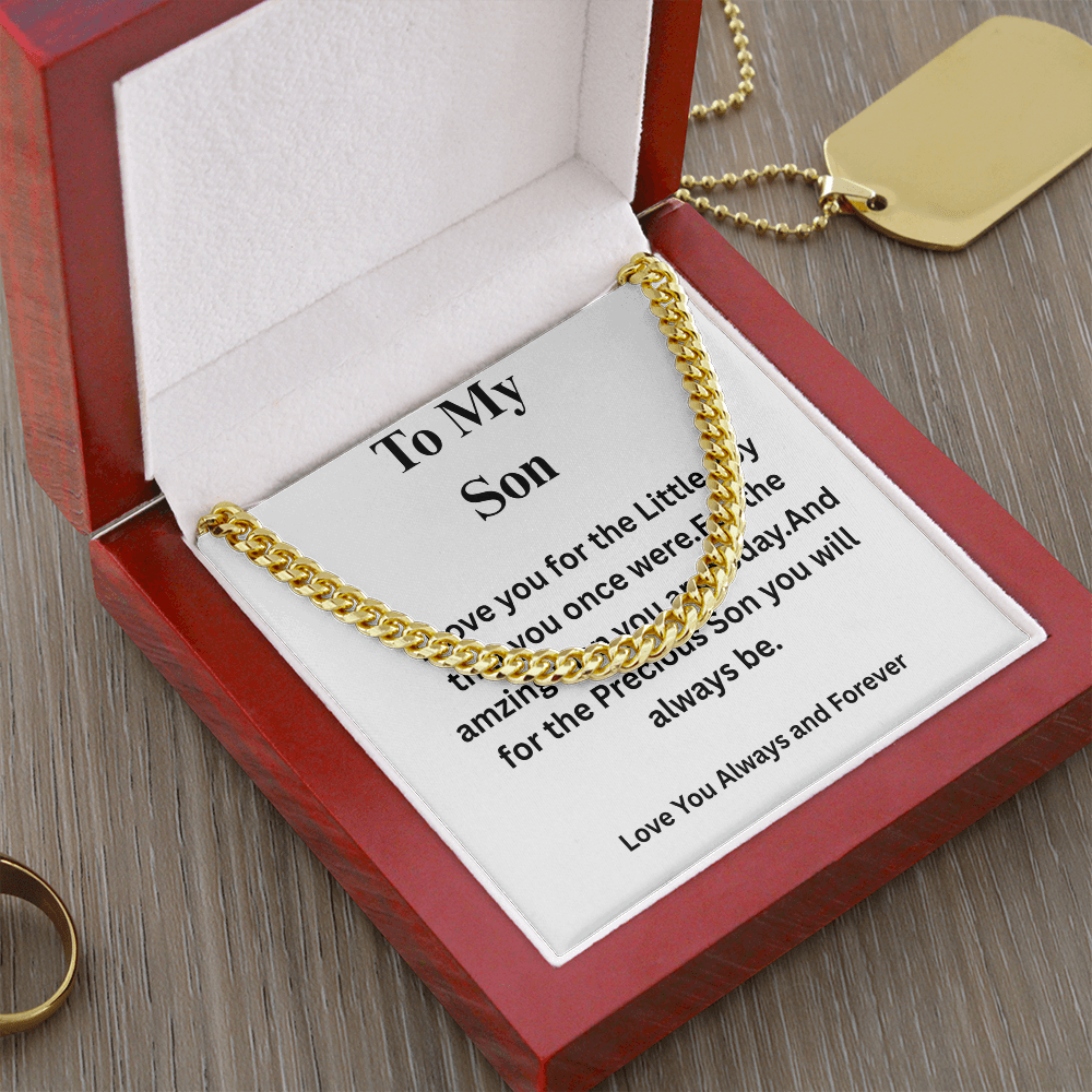 To My Son-Cuban Link Chain