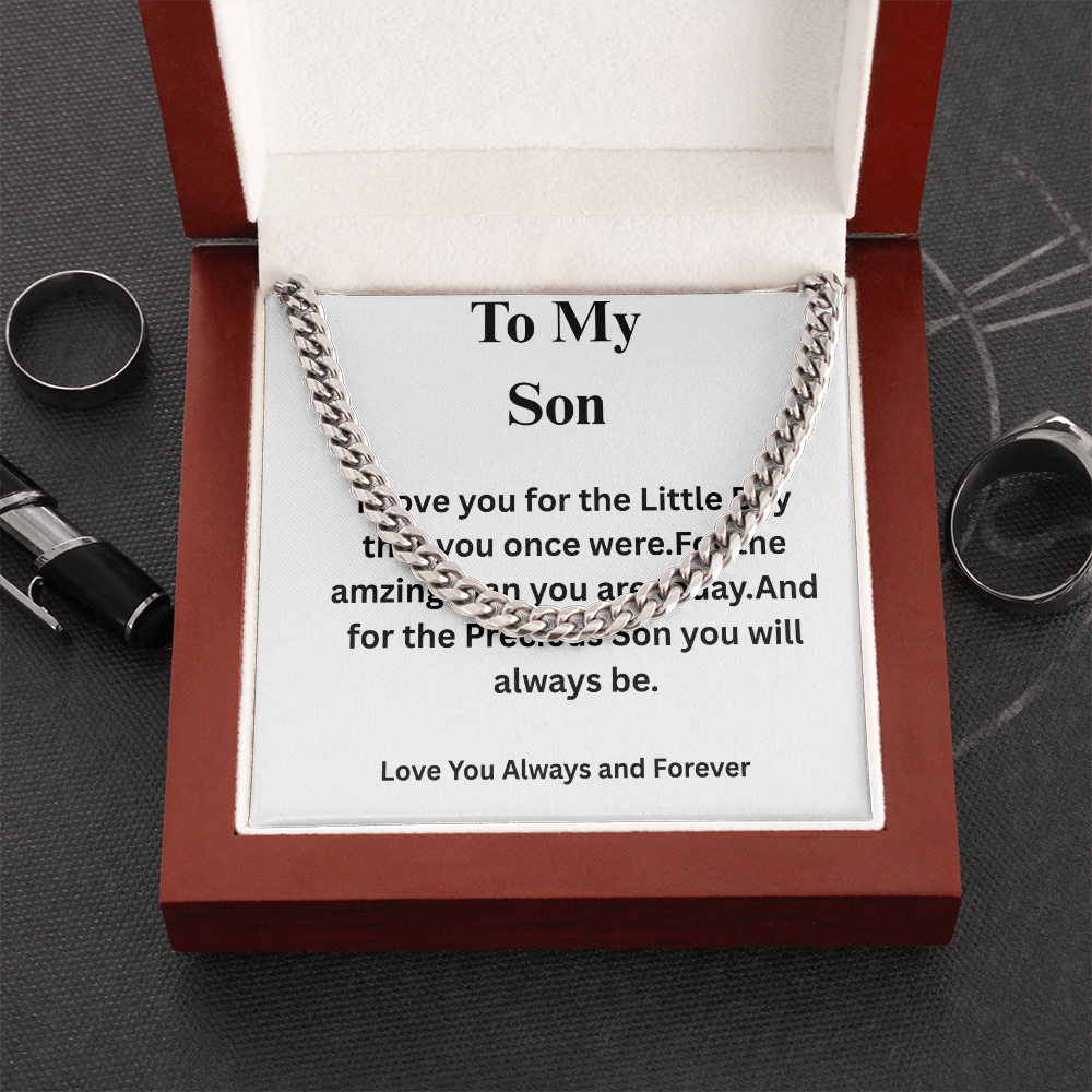 To My Son-Cuban Link Chain