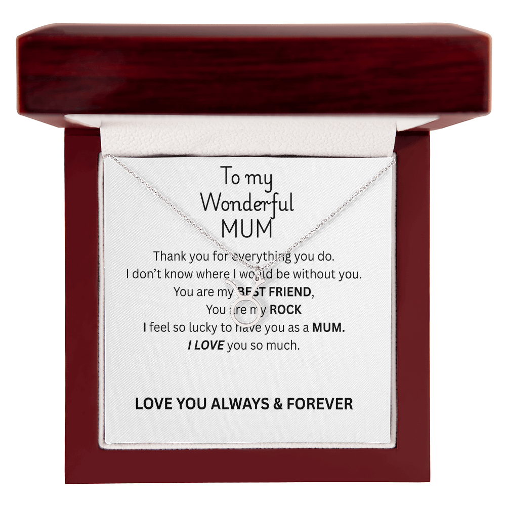 To My Mum Zodiac Sign Necklace, Personalised Astrology Pendant in 18K Gold or Silver