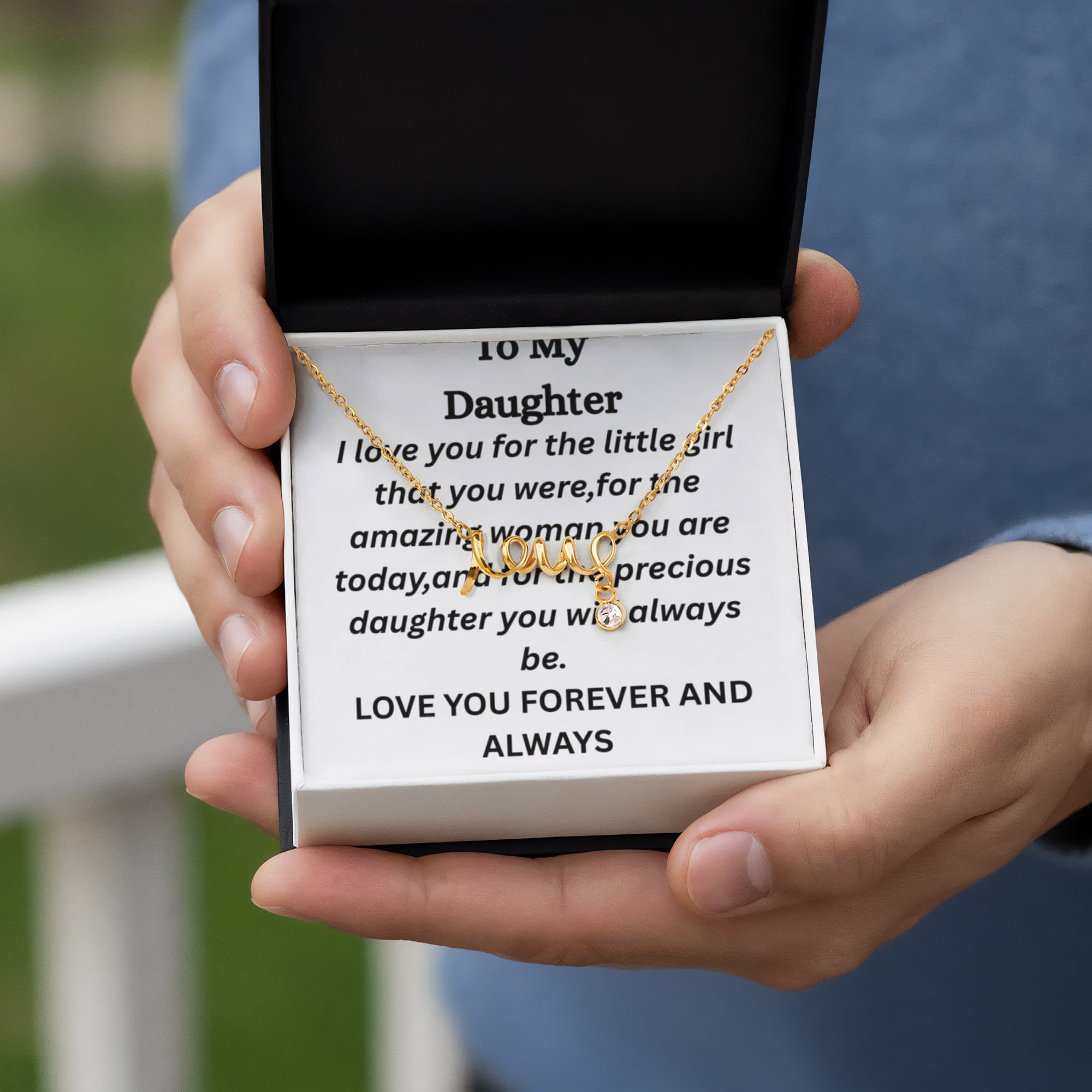 To My Daughter- Love Necklace