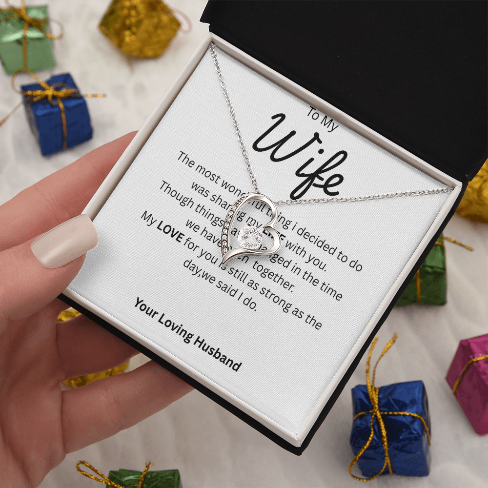 TO MY WIFE - Forever Knot Necklace
