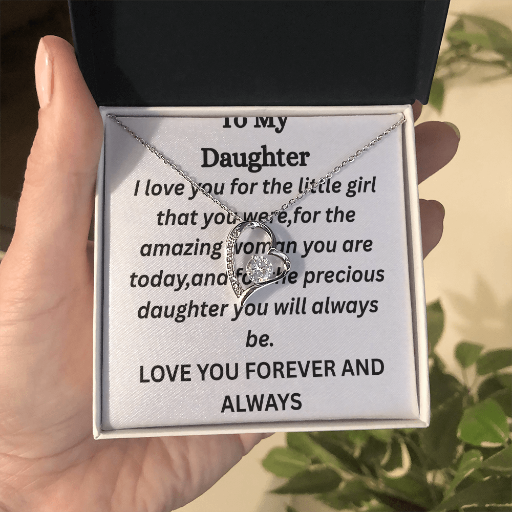 To My Daughter-Forever Love Necklace