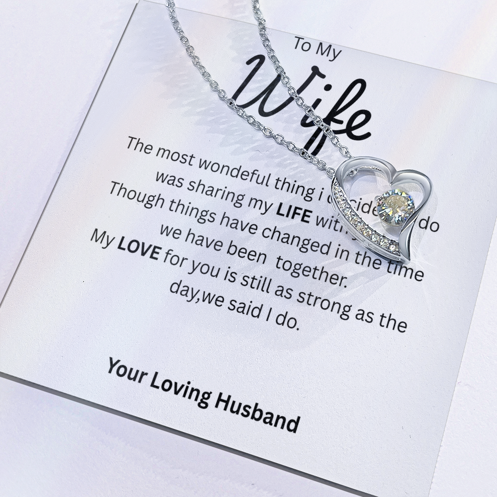 TO MY WIFE - Forever Knot Necklace