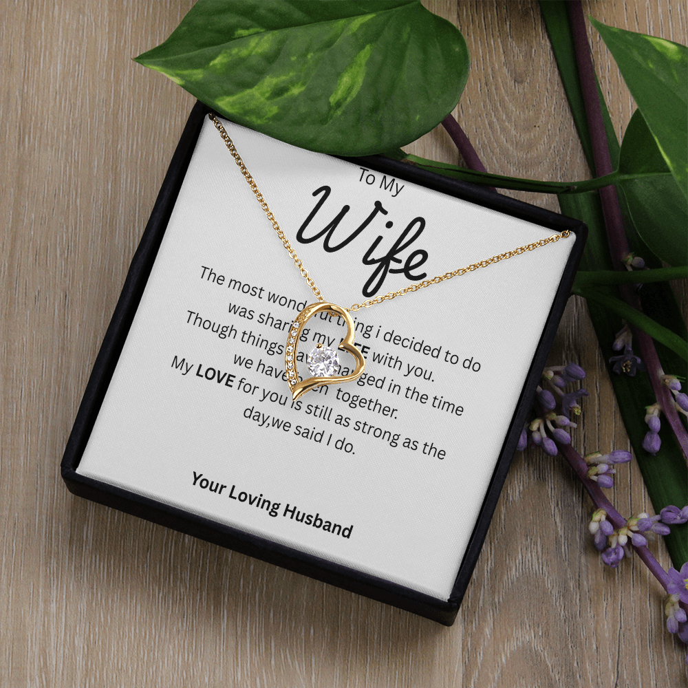 TO MY WIFE - Forever Knot Necklace