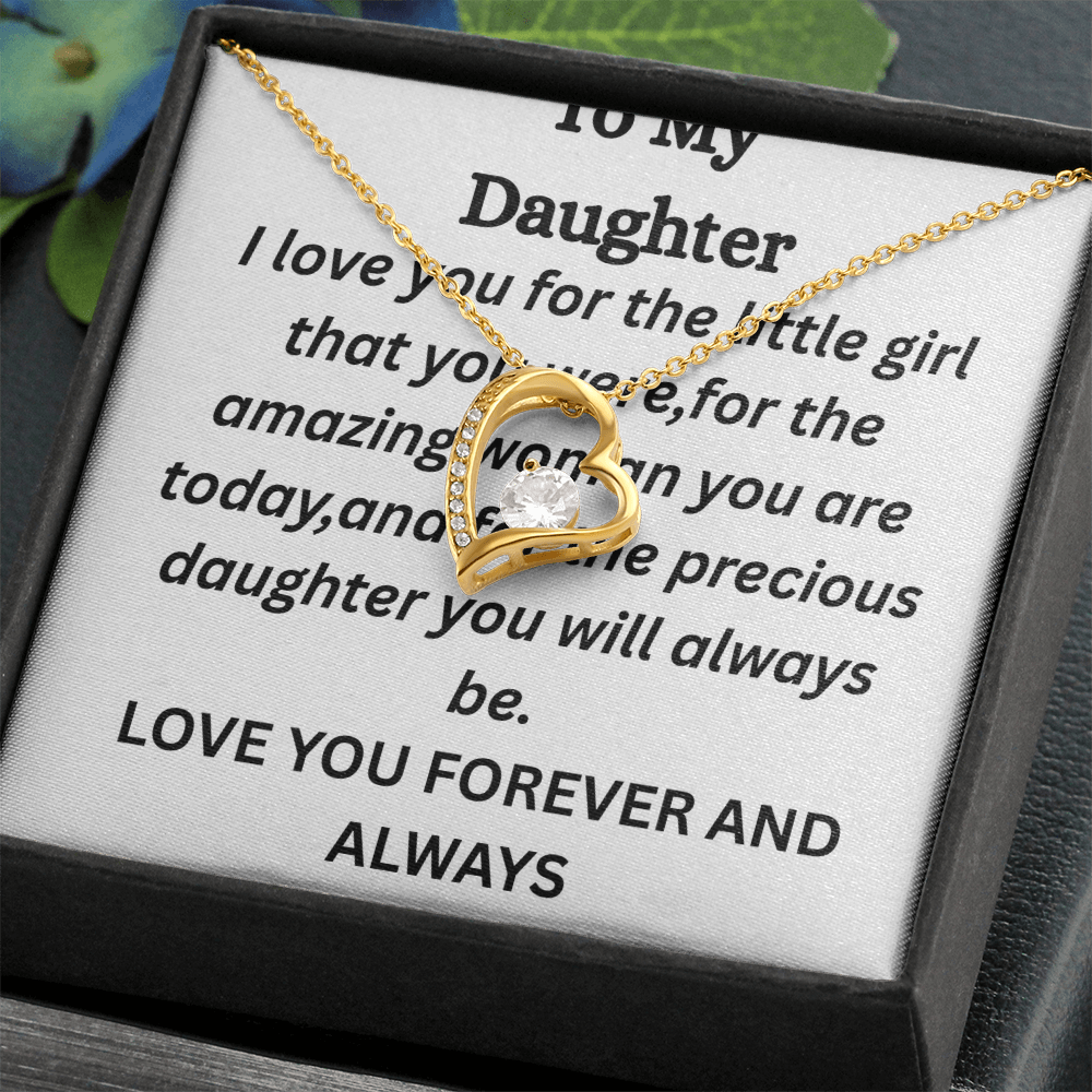 To My Daughter-Forever Love Necklace