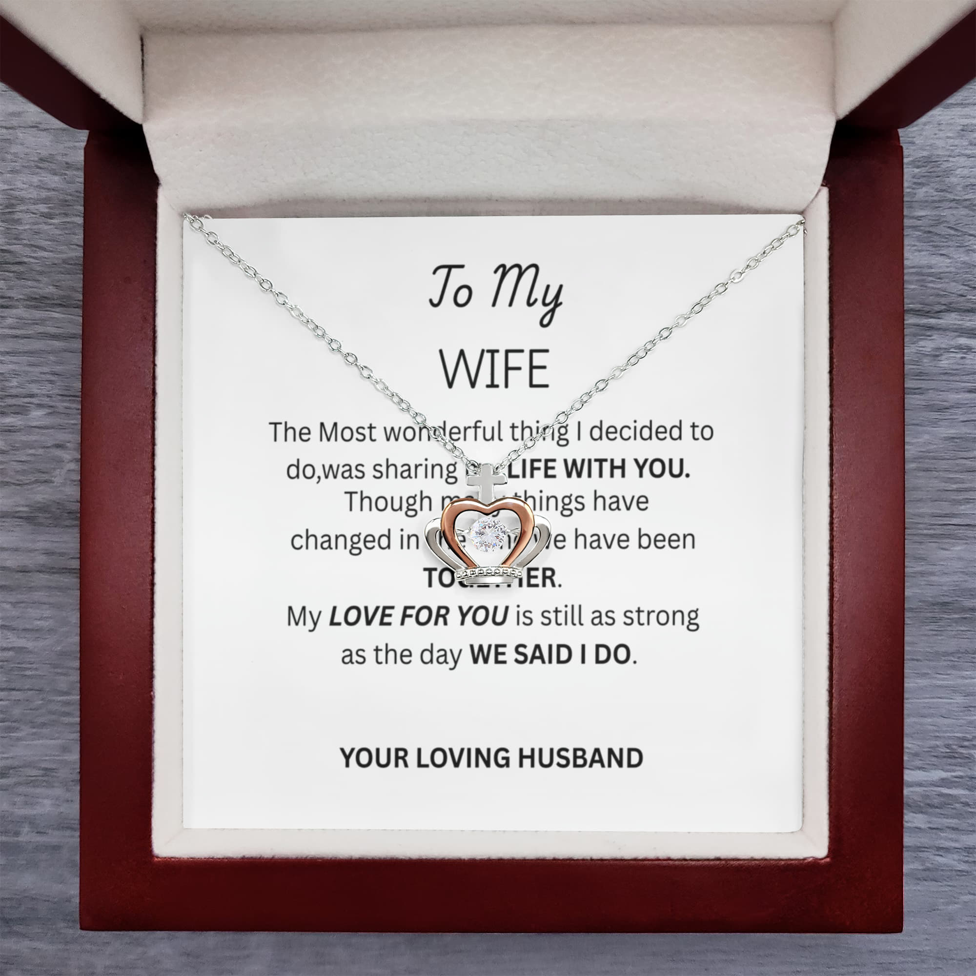 FOR MY PARTNER - Crown Pendant Necklace