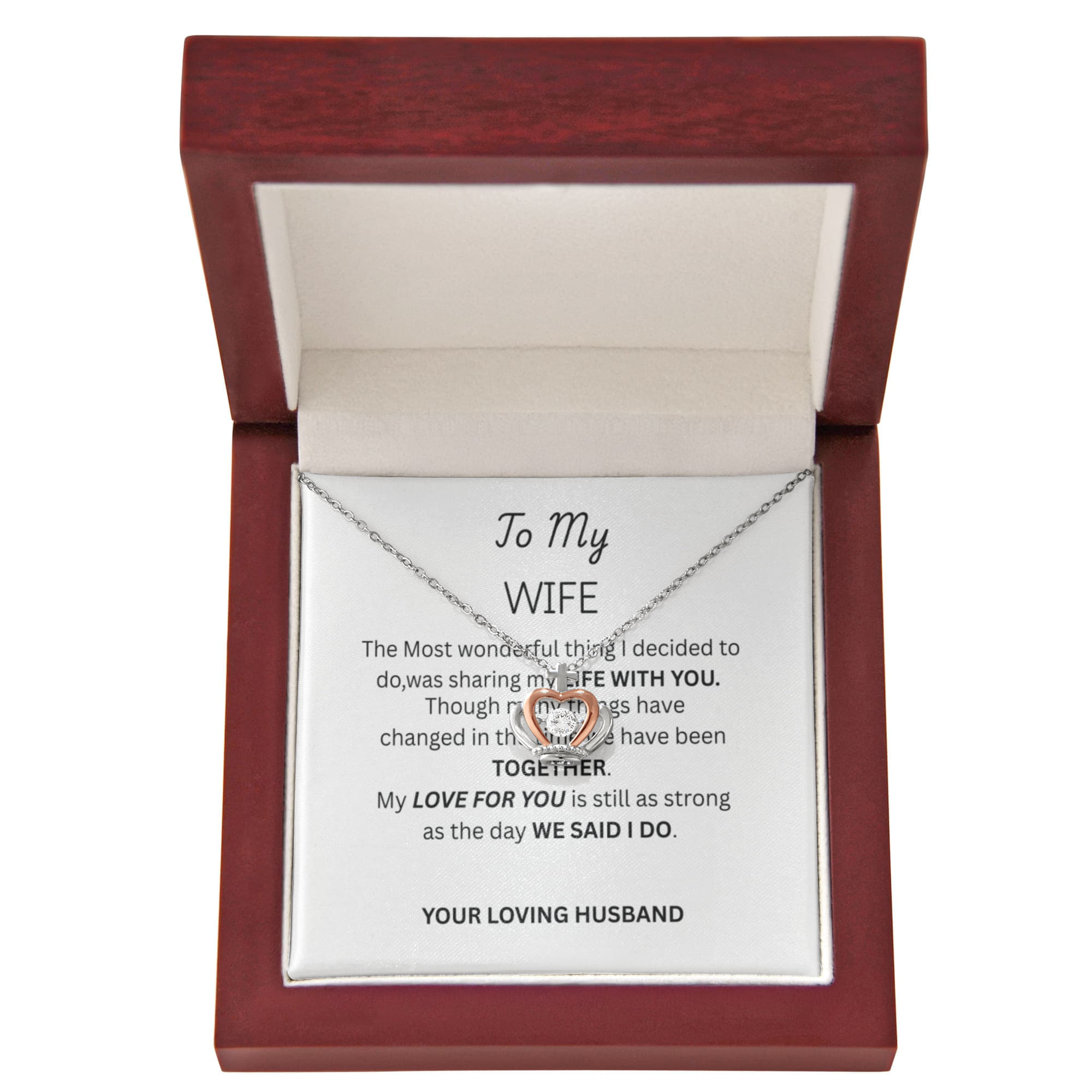 FOR MY PARTNER - Crown Pendant Necklace