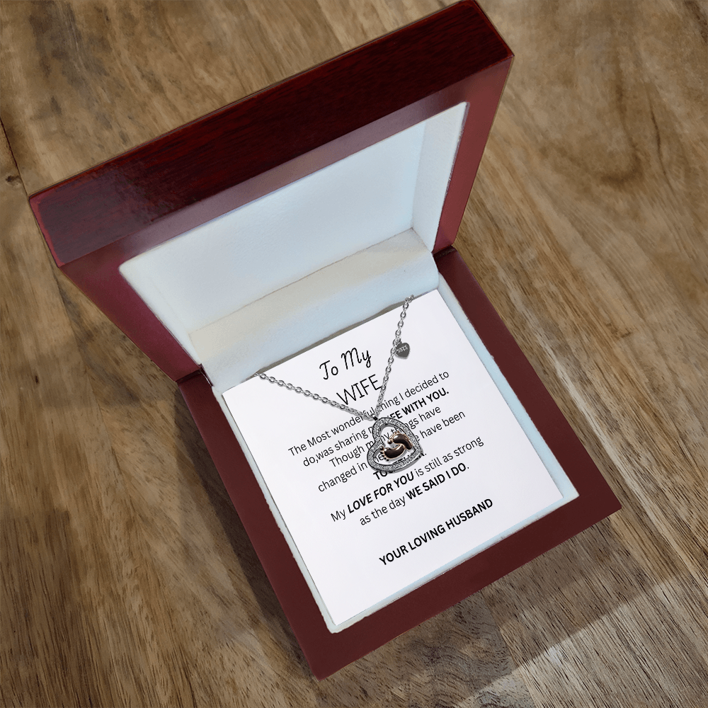 TO MY WIFE - Baby Feet Necklace