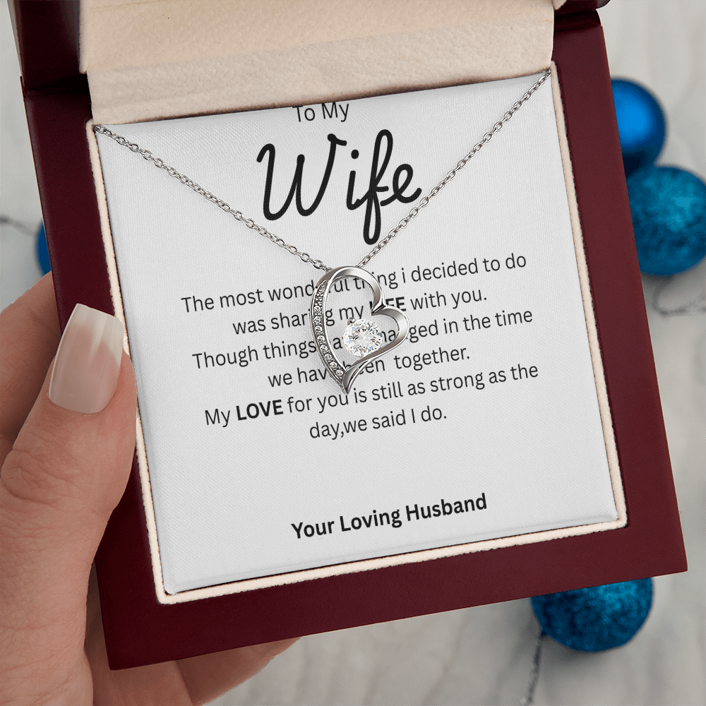 TO MY WIFE - Forever Knot Necklace