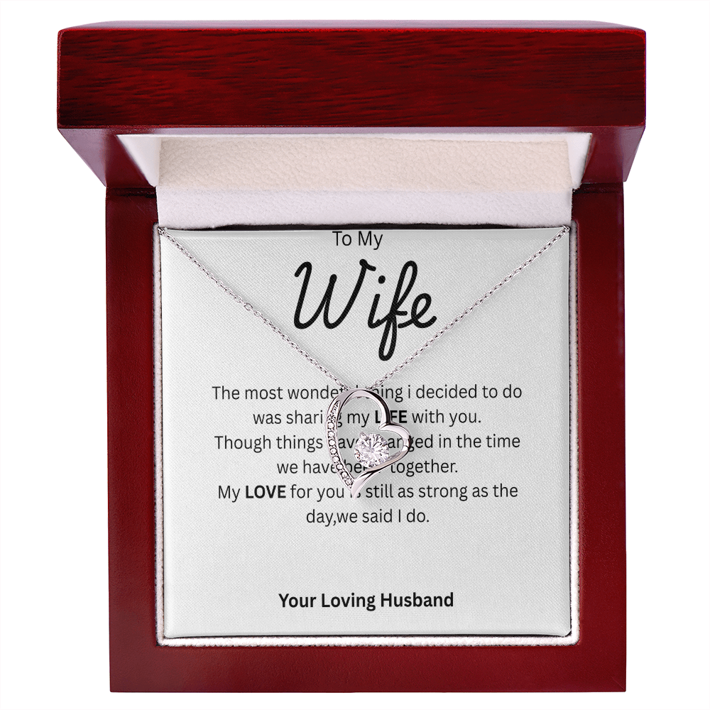 TO MY WIFE - Forever Knot Necklace