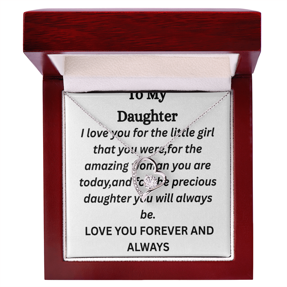 To My Daughter-Forever Love Necklace