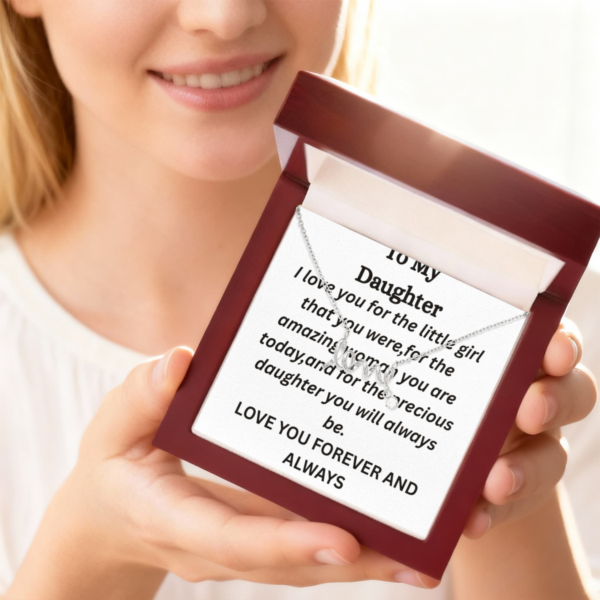 To My Daughter- Love Necklace