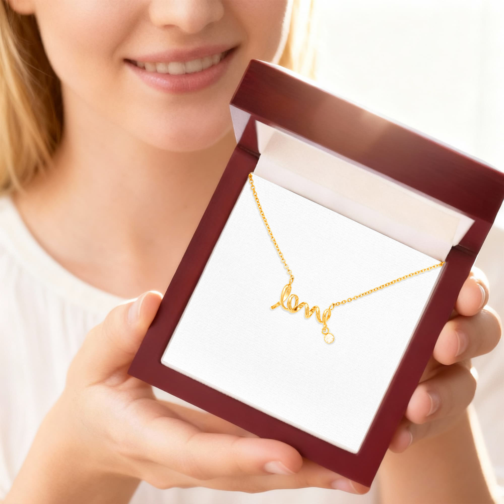 Non Message Card- Love Necklace