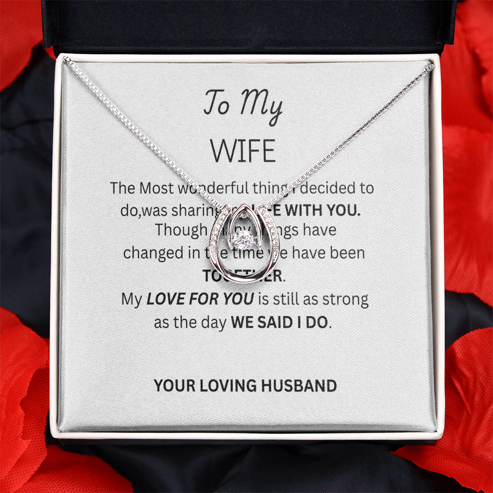 FOR MY WIFE - Lucky Horseshoe Necklace