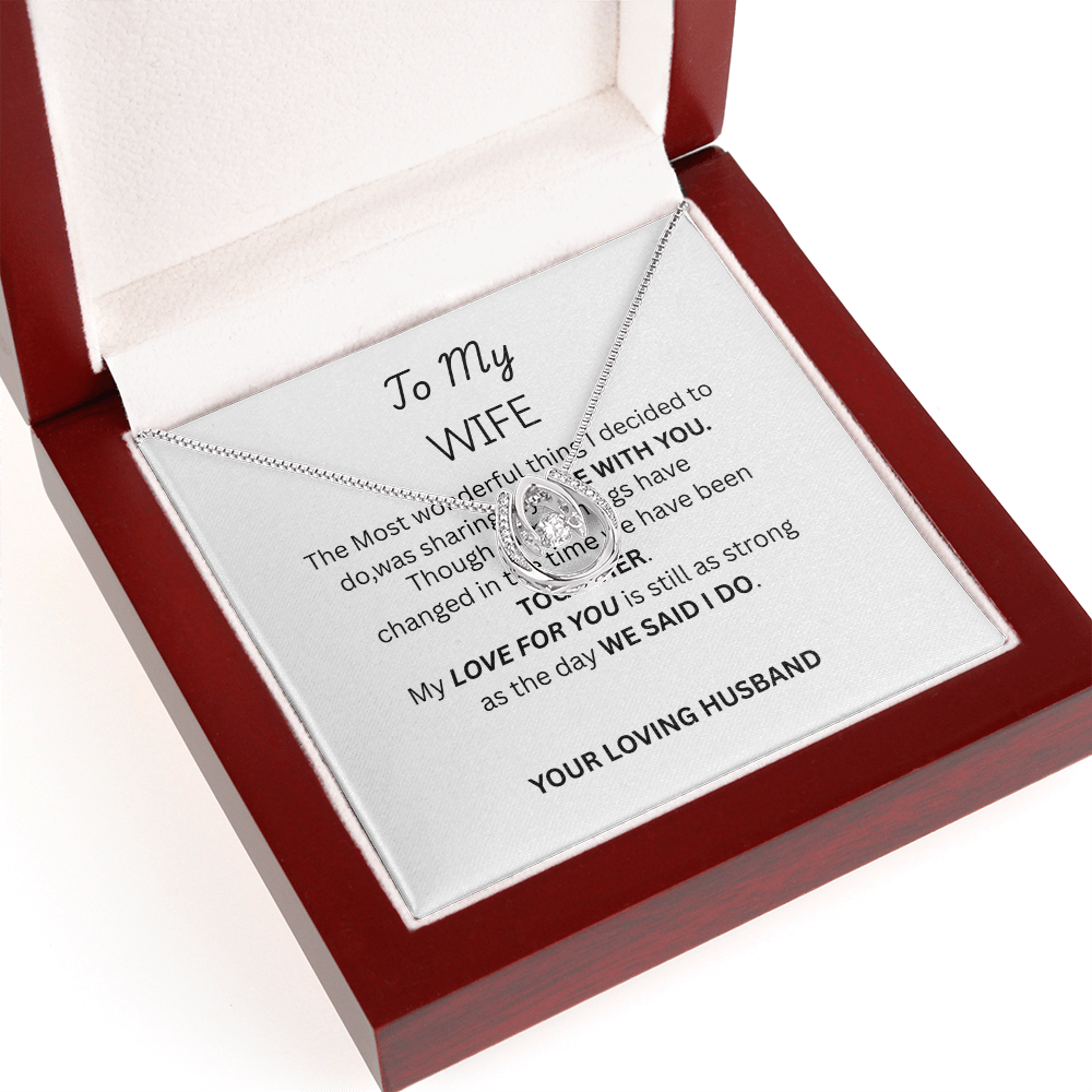 FOR MY WIFE - Lucky Horseshoe Necklace