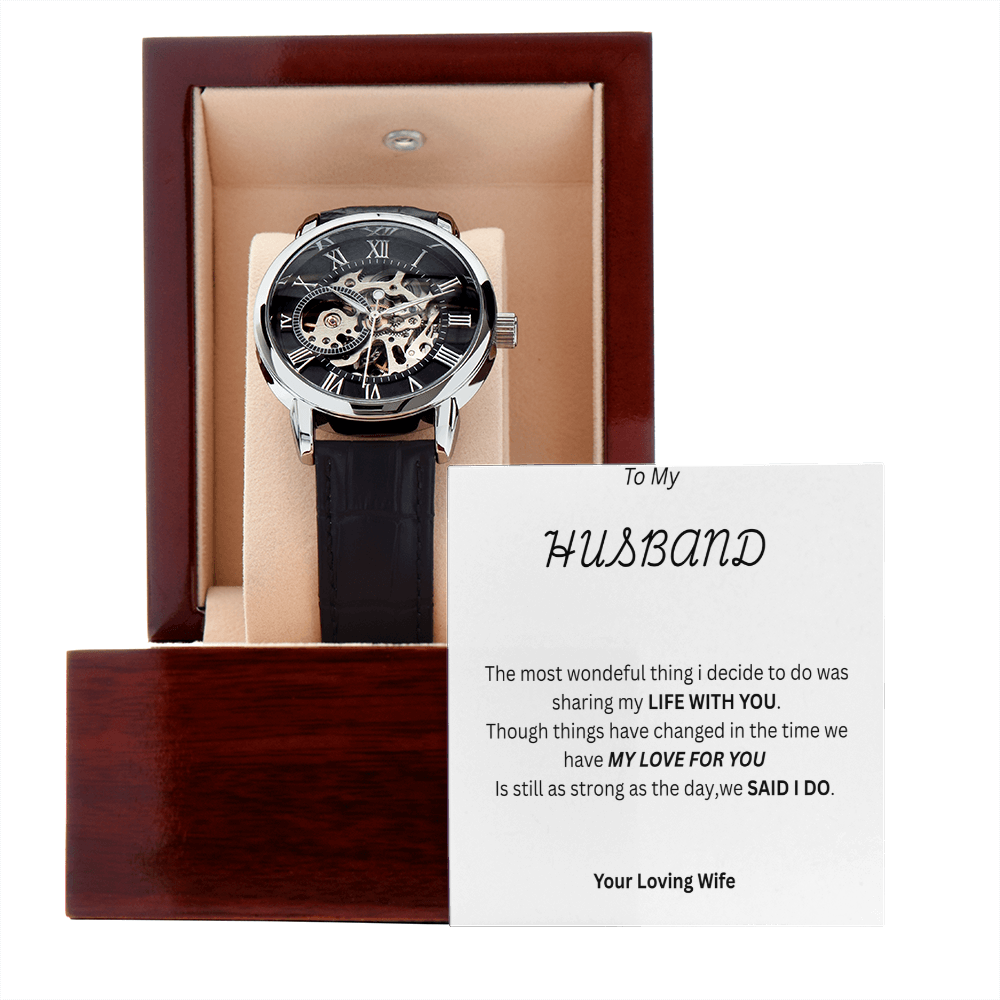 TO MY HUSBAND - Openwork Watch