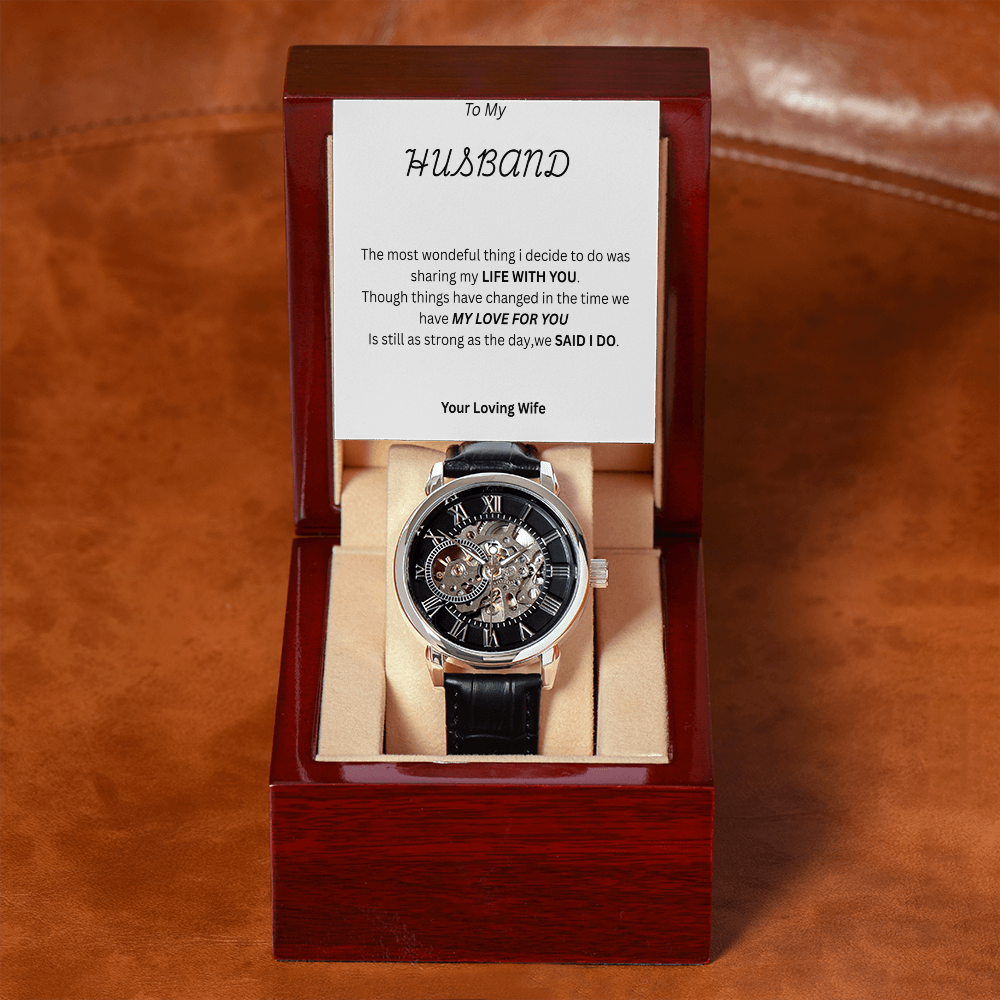 TO MY HUSBAND - Openwork Watch