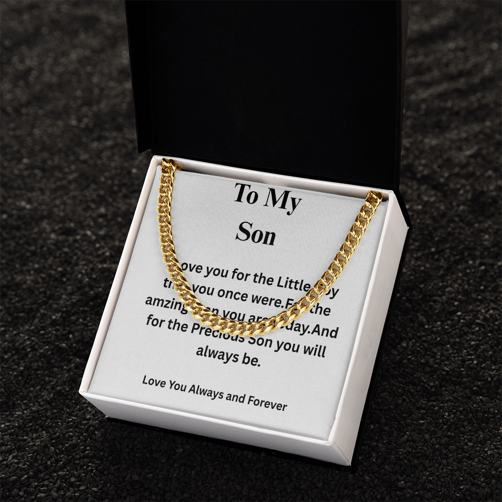 To My Son-Cuban Link Chain