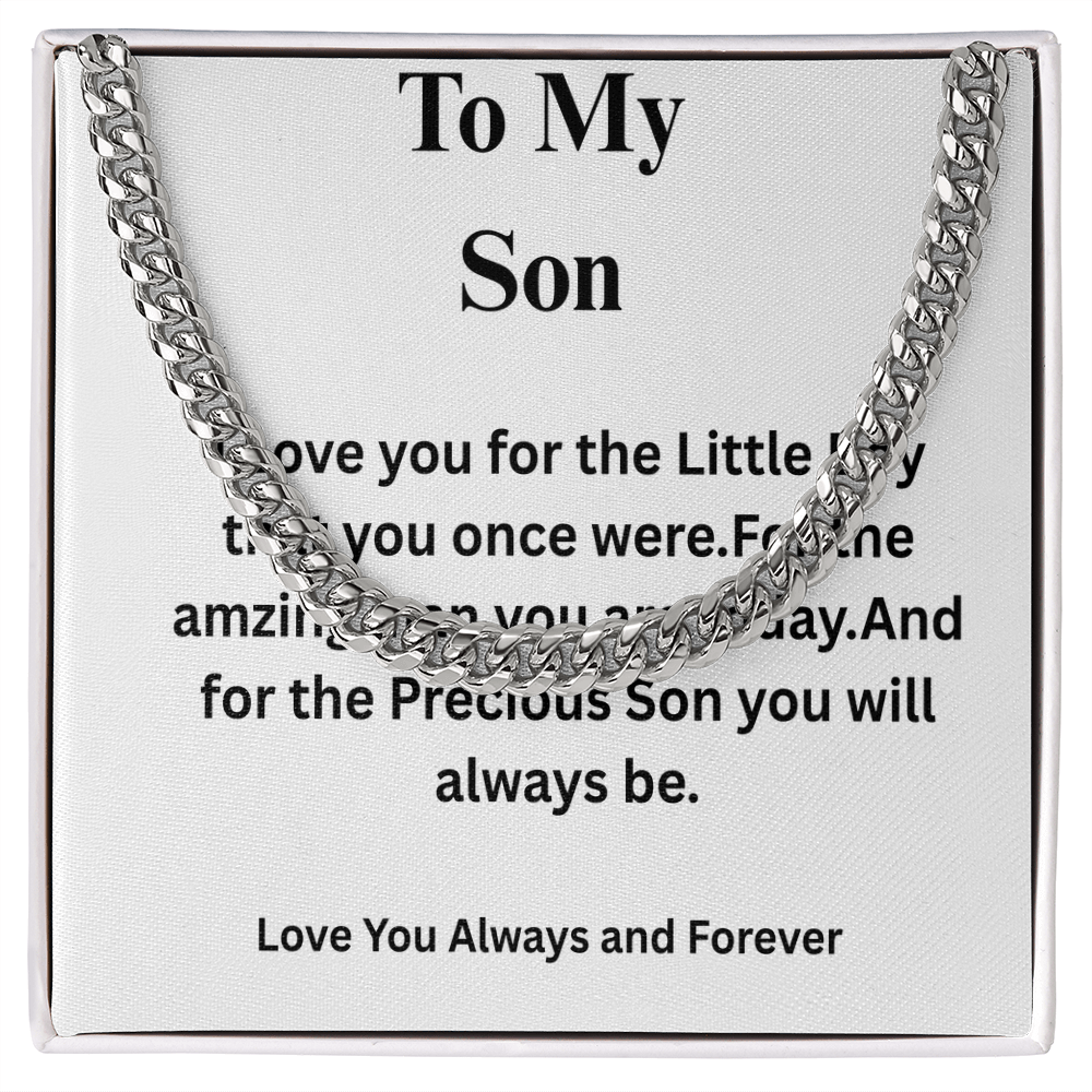 To My Son-Cuban Link Chain