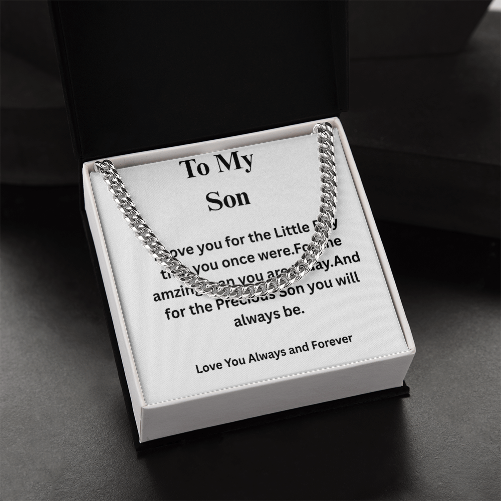 To My Son-Cuban Link Chain
