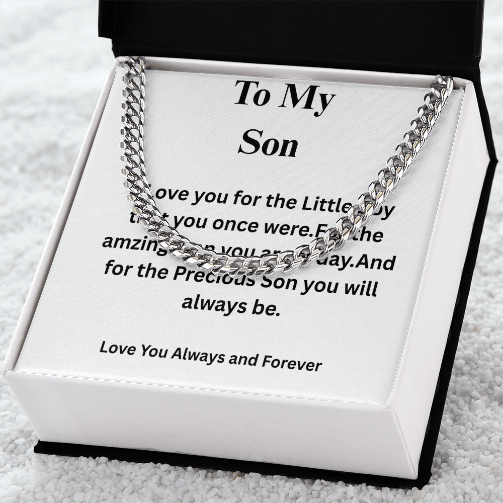 To My Son-Cuban Link Chain