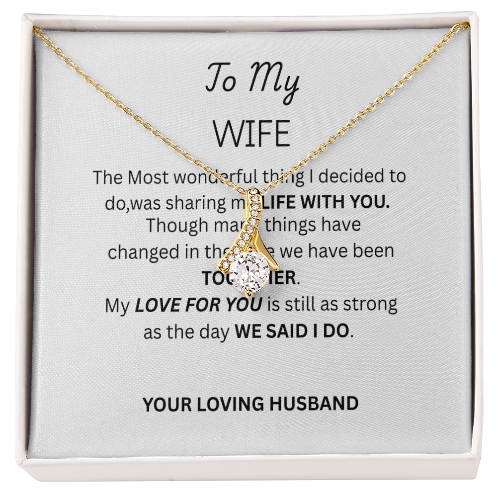 TO MY WIFE - Alluring Beauty Necklace