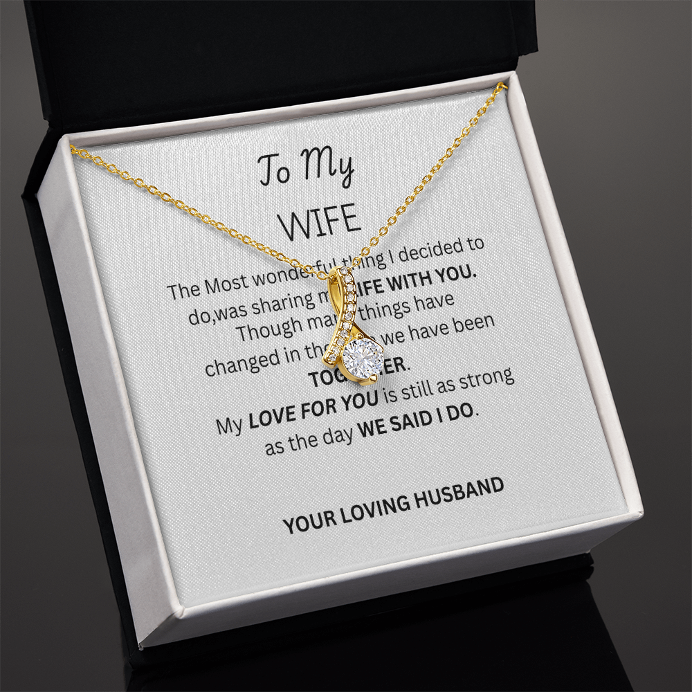 TO MY WIFE - Alluring Beauty Necklace