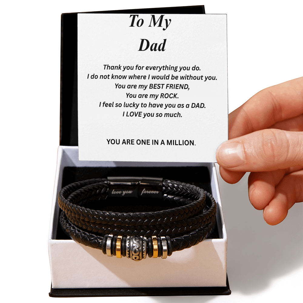 To My Dad-Love You Forever Bracelet