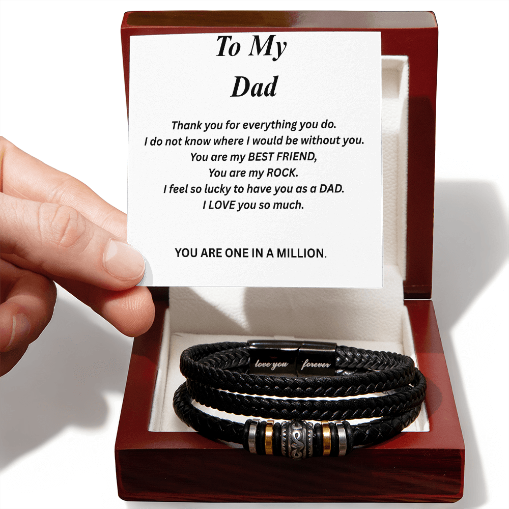 To My Dad-Love You Forever Bracelet