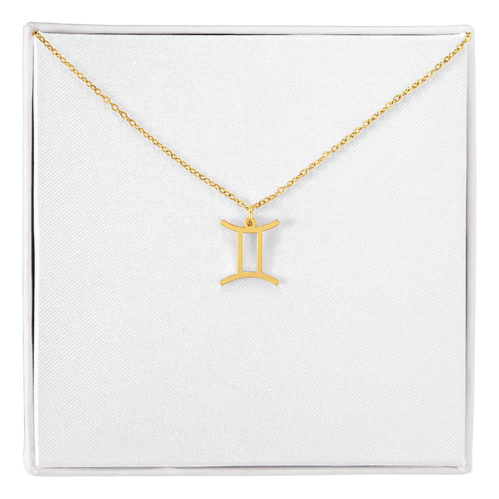 Zodiac Sign Necklace – Personalized Astrology Pendant, 18K Gold or Silver