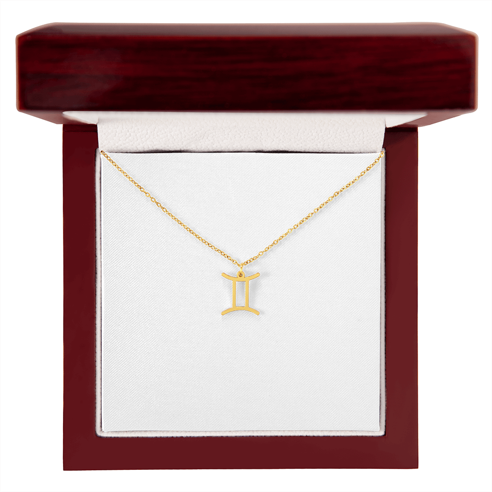 Zodiac Sign Necklace – Personalized Astrology Pendant, 18K Gold or Silver