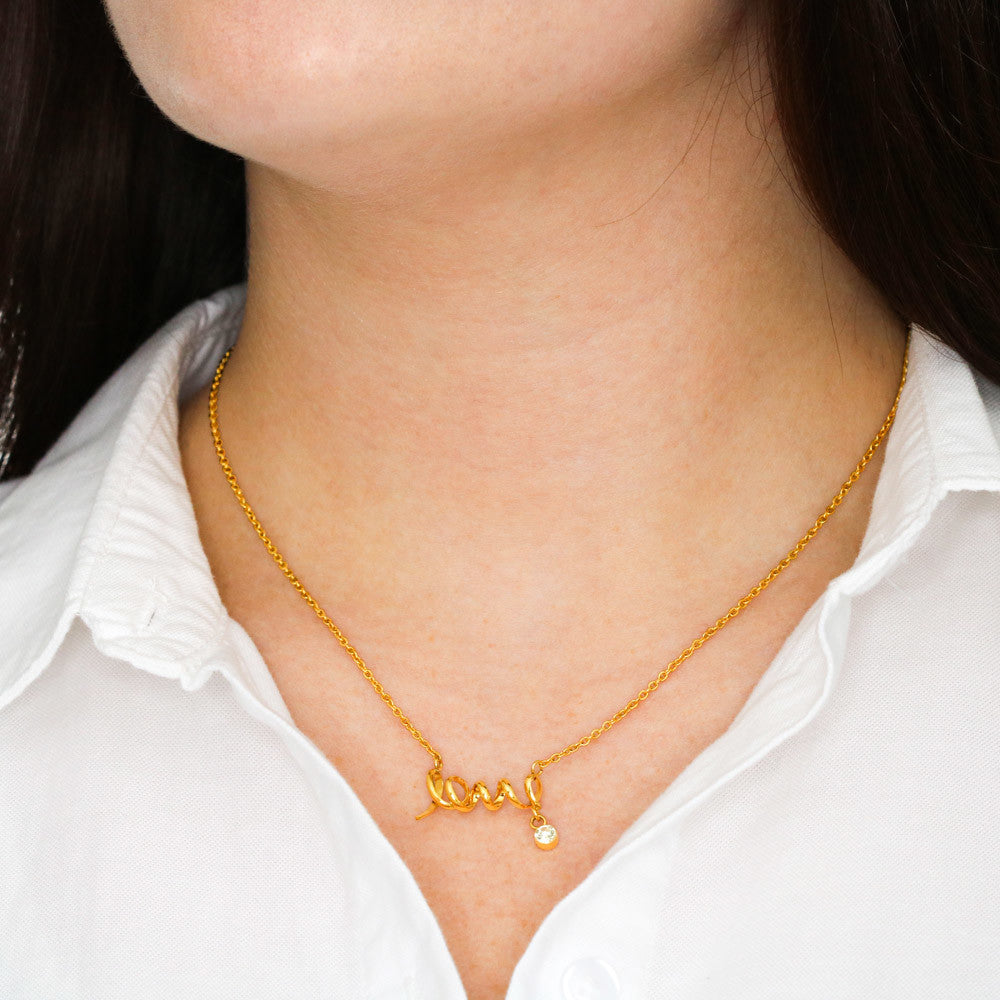To My Daughter- Love Necklace