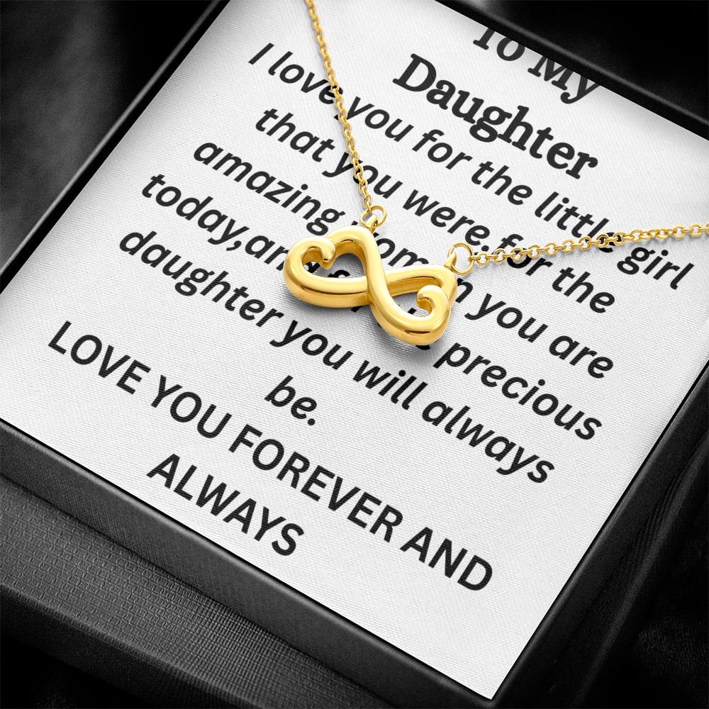 To My Daughter- Endless Love Necklace