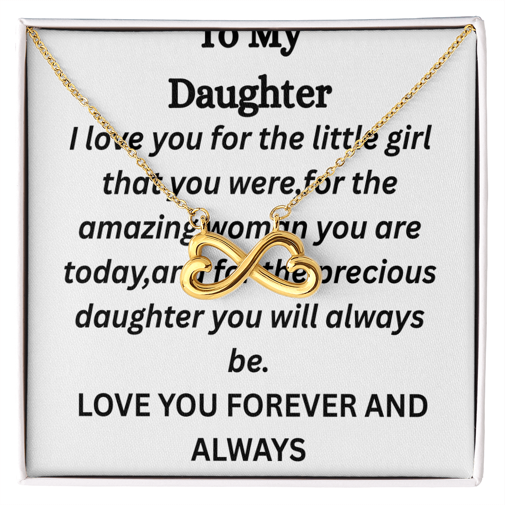 To My Daughter- Endless Love Necklace