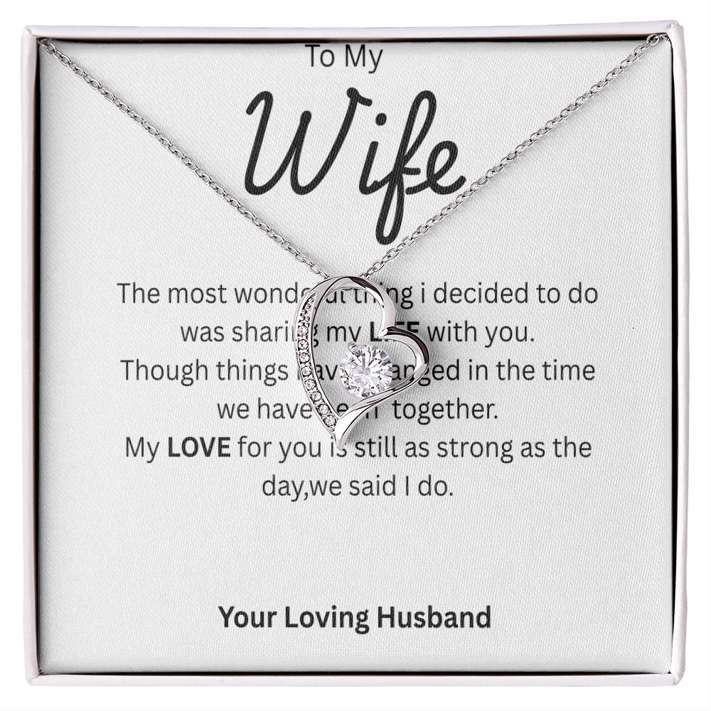 TO MY WIFE - Forever Knot Necklace
