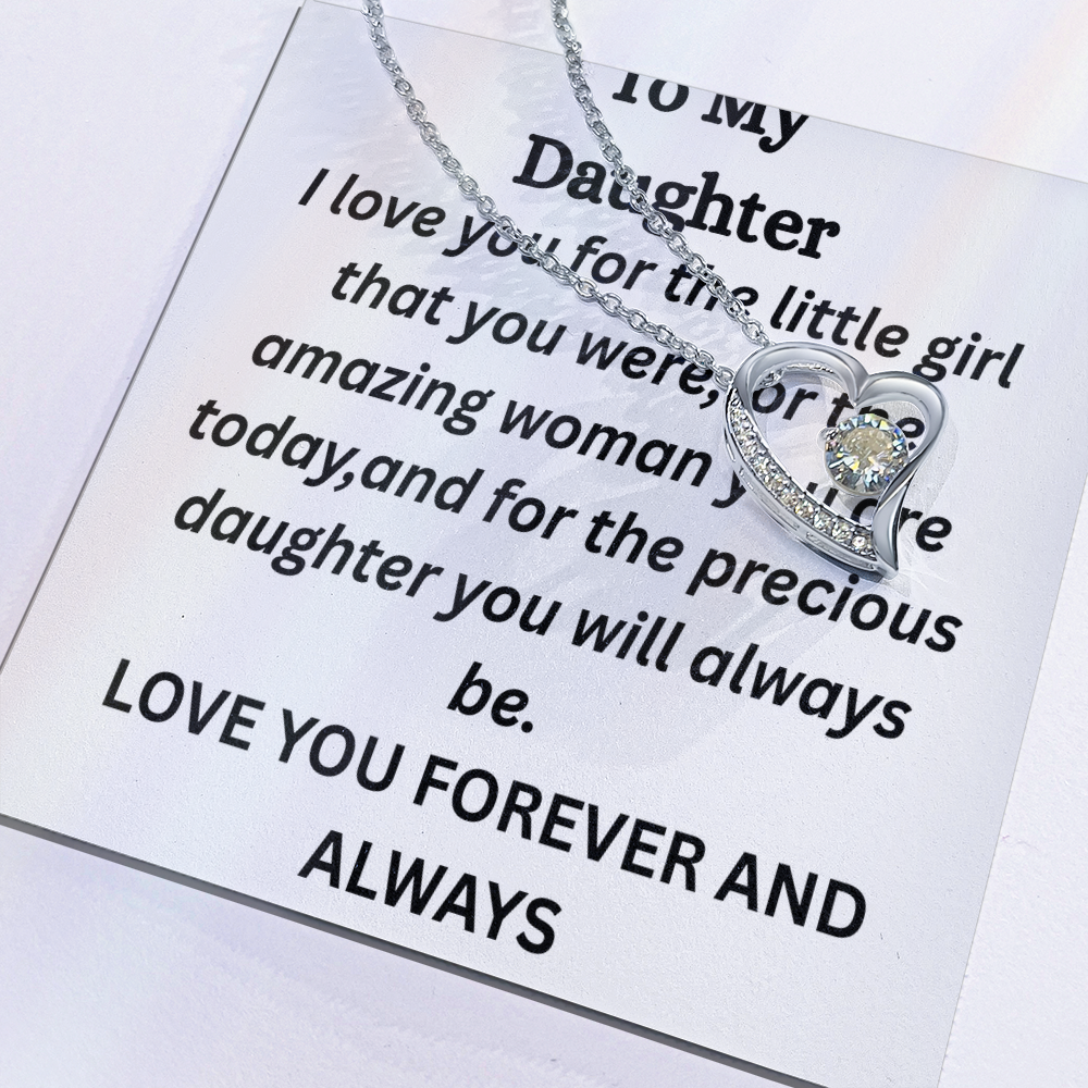 To My Daughter-Forever Love Necklace