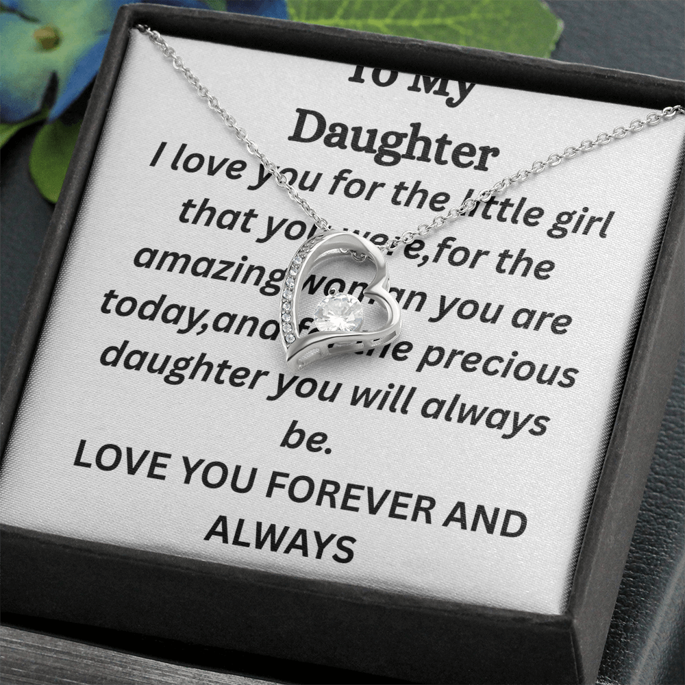 To My Daughter-Forever Love Necklace