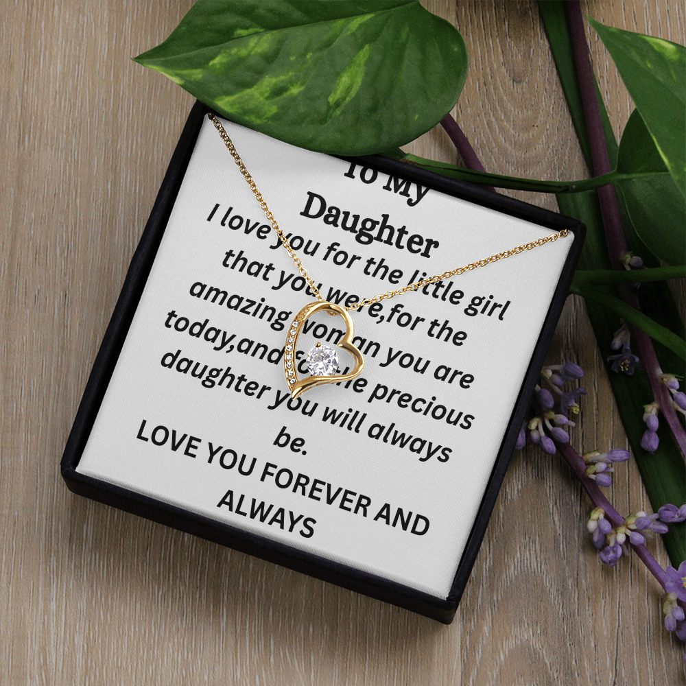 To My Daughter-Forever Love Necklace